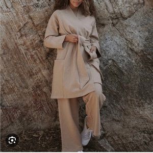 Naturally colored cotton organic Astral Duster coat cardigan